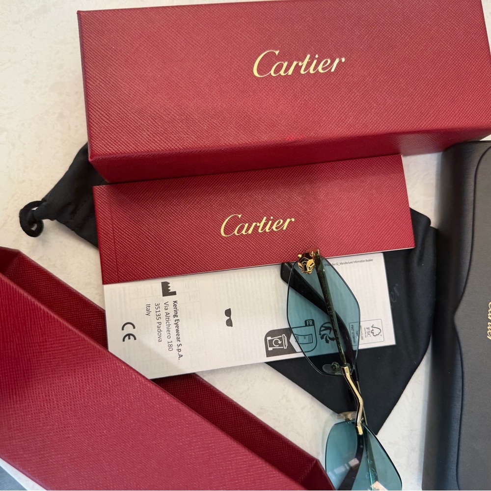 Cartier Sunglasses with Red and Black Case